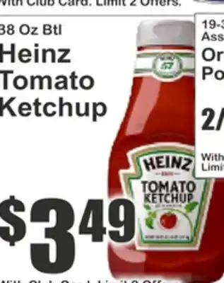 Key Food Heinz Tomato Ketchup offer