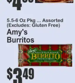 Key Food Amy's Burritos offer