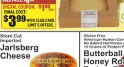 Key Food Store Cut Imported Jarlsberg Cheese offer