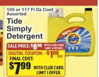 Key Food Tide Simply Detergent offer