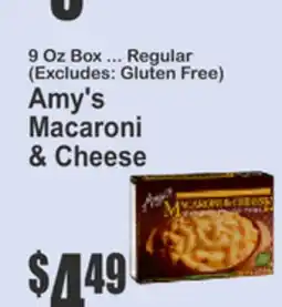 Key Food Amy's Macaroni & Cheese offer