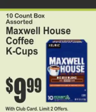 Key Food 10 Count Box Assorted Maxwell House Coffee K-Cups offer