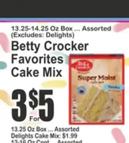 Key Food Betty Crocker Favorites Cake Mix offer