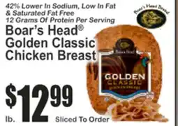 Key Food Boar's Head Golden Classic Chicken Breast offer
