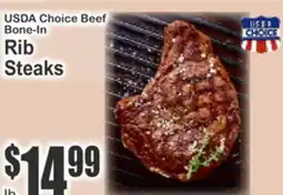 Key Food USDA Choice Beef Bone-In Rib Steaks offer