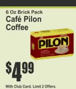 Key Food 6 Oz Brick Pack Café Pilon Coffee offer