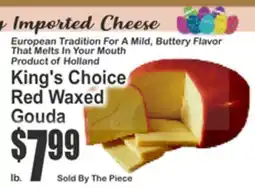 Key Food King's Choice Red Waxed Gouda offer
