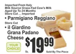 Key Food Parmigiano Reggiano, il Giardino Grana Padano Cheese offer