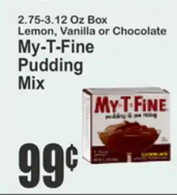 Key Food 2.75-3.12 Oz Box Lemon, Vanilla or Chocolate My-T-Fine Pudding Mix offer