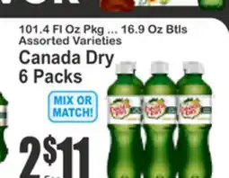 Key Food Canada Dry 6 Packs offer