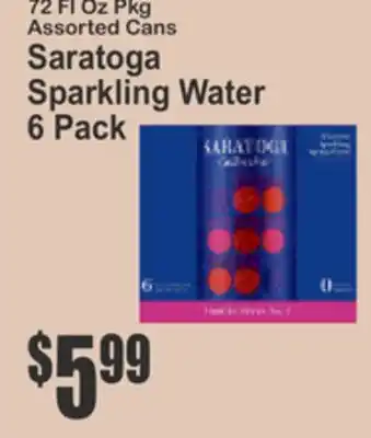 Key Food Saratoga Sparkling Water offer