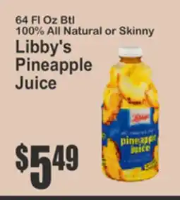 Key Food Libby's Pineapple Juice offer