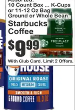 Key Food Assorted Starbucks Coffee offer