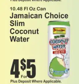 Key Food Jamaican Choice Slim Coconut Water offer