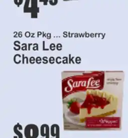 Key Food Sara Lee Cheesecake offer