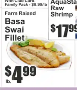 Key Food Farm Raised Basa Swai Fillet offer