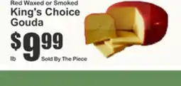 The Food Emporium Red Waxed or Smoked King's Choice Gouda offer