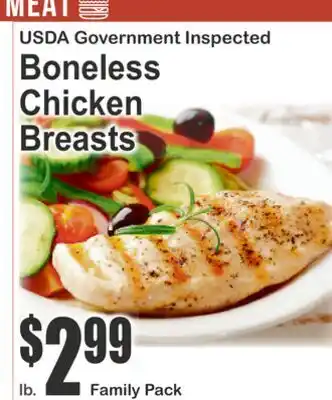 Almonte's Food Dynasty Marketplace USDA Government Inspected Boneless Chicken Breasts offer