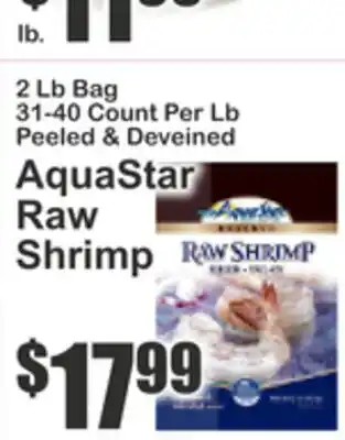 Almonte's Food Dynasty Marketplace AquaStar Raw Shrimp offer
