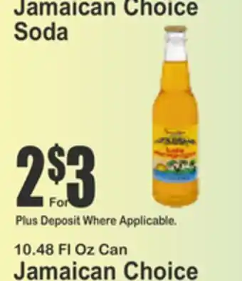 Almonte's Food Dynasty Marketplace Jamaican Choice Soda offer