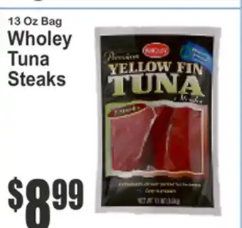 Almonte's Food Dynasty Marketplace 13 Oz Bag Wholey Tuna Steaks offer