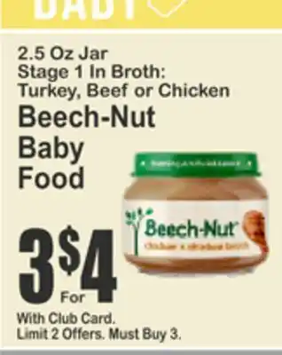 Almonte's Food Dynasty Marketplace Beech-Nut Baby Food offer