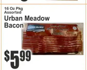 Almonte's Food Dynasty Marketplace 16 Oz Pkg Assorted Urban Meadow Bacon offer