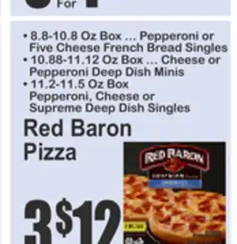 Food Universe Red Baron Pizza offer