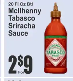 Food Universe McIlhenny Tabasco Sriracha Sauce offer