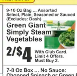 Food Universe Green Giant Simply Steam Vegetables offer