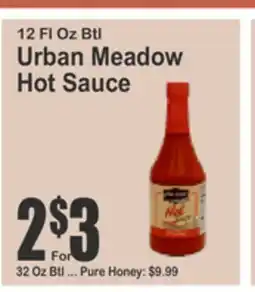 Food Universe 12 Fl Oz Btl Urban Meadow Hot Sauce offer