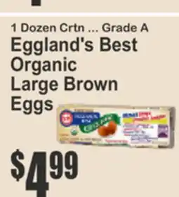 Food Universe Eggland's Best Organic Large Brown Eggs offer