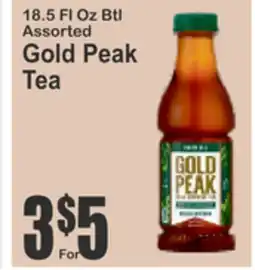 Food Universe 18.5 FL Oz Btl Assorted Gold Peak Tea offer