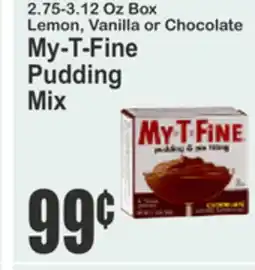 Food Universe My-T-Fine Pudding Mix offer