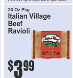 Food Universe Italian Village Beef Ravioli offer