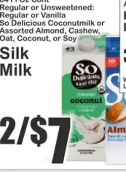 Food Universe So Delicious Coconutmilk or Assorted Almond, Cashew, Oat, Coconut, or Soy offer