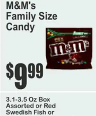 Food Universe M&M's Family Size Candy offer