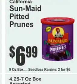 Food Universe California Sun-Maid Pitted Prunes offer
