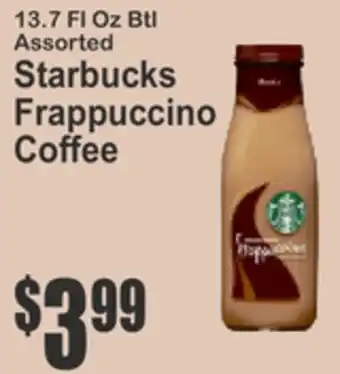Food Universe Starbucks Frappuccino Coffee offer