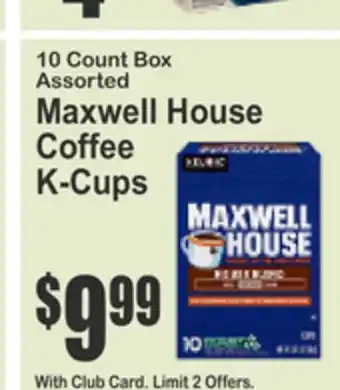 Food Universe 10 Count Box Assorted Maxwell House Coffee K-Cups offer