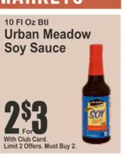 Food Universe 10 Fl Oz Btl Urban Meadow Soy Sauce offer