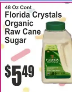 Food Universe 48 Oz Cont Florida Crystals Organic Raw Cane Sugar offer