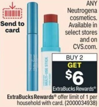 CVS Neutrogena Cosmetics offer