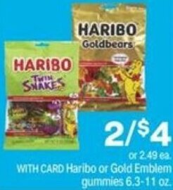 CVS Haribo Or Gold Emblem Gummies 6.3-11 oz offer