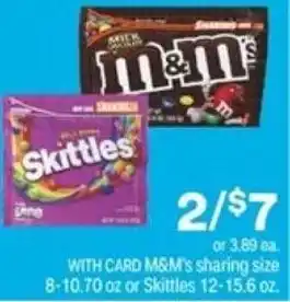 CVS M&M's Sharing Or Skittles offer