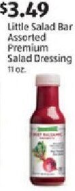 Aldi Little Salad Bar Assorted Premium Salad Dressing offer