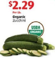 Aldi Organic Zucchini offer