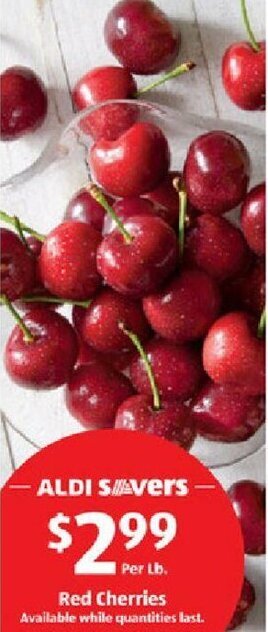 Aldi Red Cherries offer