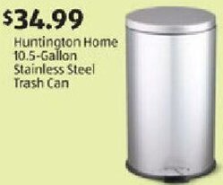 Aldi Huntington Home 10.5-Gallon Stainless Steel Trash Can offer