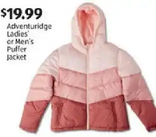 Aldi Adventuridge Ladies Or Men's Puffer Jacker offer